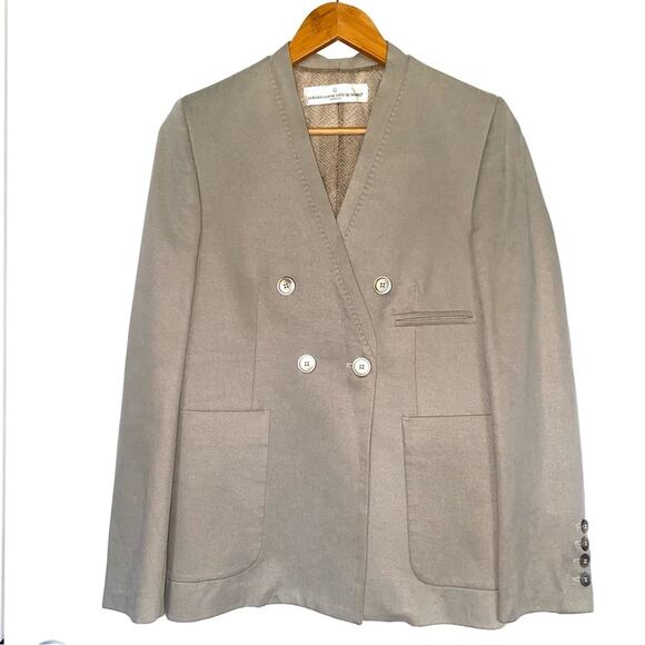 Golden Goose Deluxe Beige Double Breasted Blazer - Picture 1 of 10